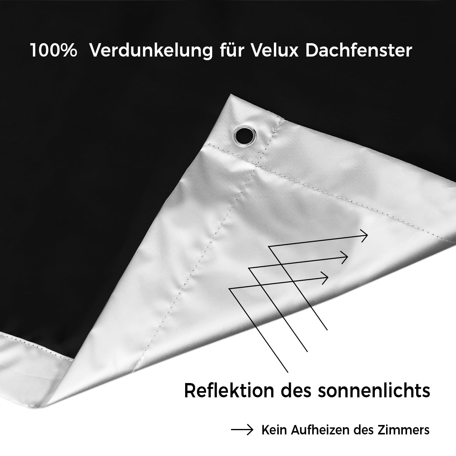 Protección Solar térmica para Ventanas detecho | Protección térmica para Interiores, para ventanas Velux y Roto en diferentes tamaños 32 * 76cm, Cortina de Oscurecimiento para Ventanas de Techo