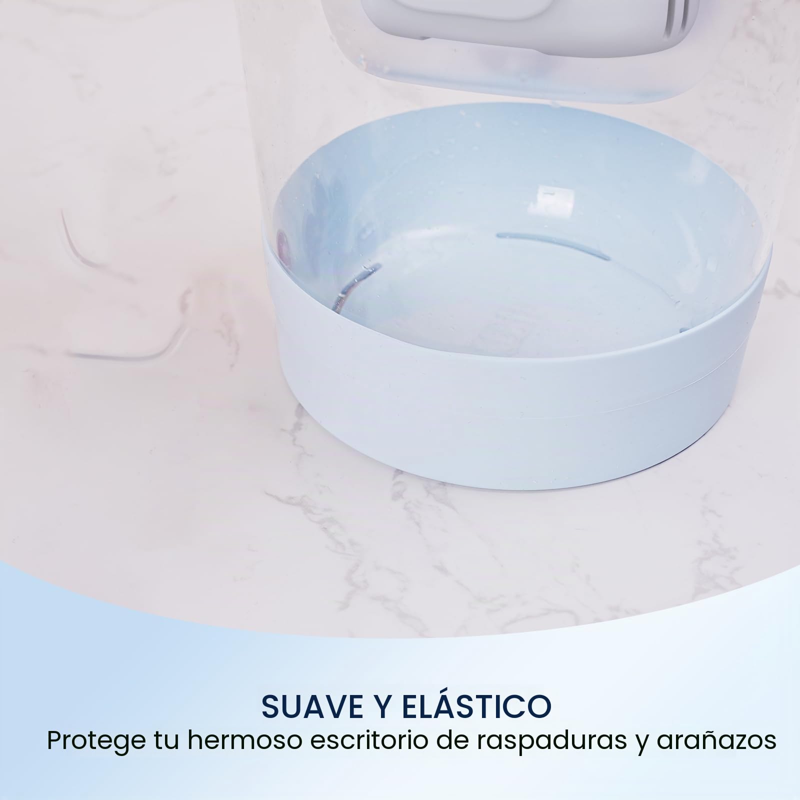 GLACIER FRESH Funda protectora de base de silicona | Compatible con jarra filtrante Brita - Protección antigolpes, antideslizante y aislamiento térmico (Azul)