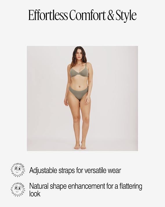Organic Basics Women's Core Unlined Wired Demi Bra