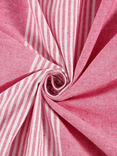 Image of 210 TC Cotton Bedsheet | Handmade Double Bedsheet | Handloom Bedsheets | Without Pillow Cover | Double Bedsheet for Summer (90X100 Inches, 7.5 x 8.3 Feet (Carousel Pink)