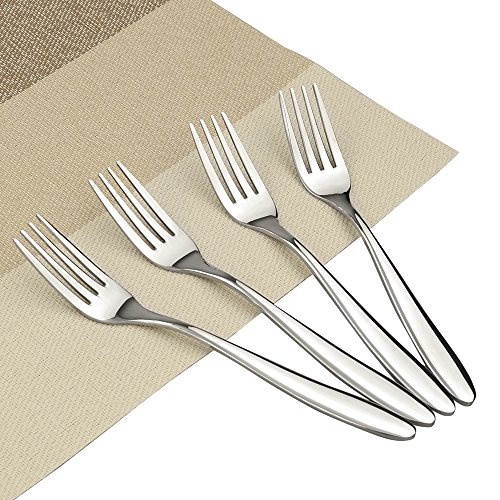 Ramddy Dinner Fork Flatware Set, 18/10 Stainless Steel Table Forks, 12 Pieces, A #TOP5