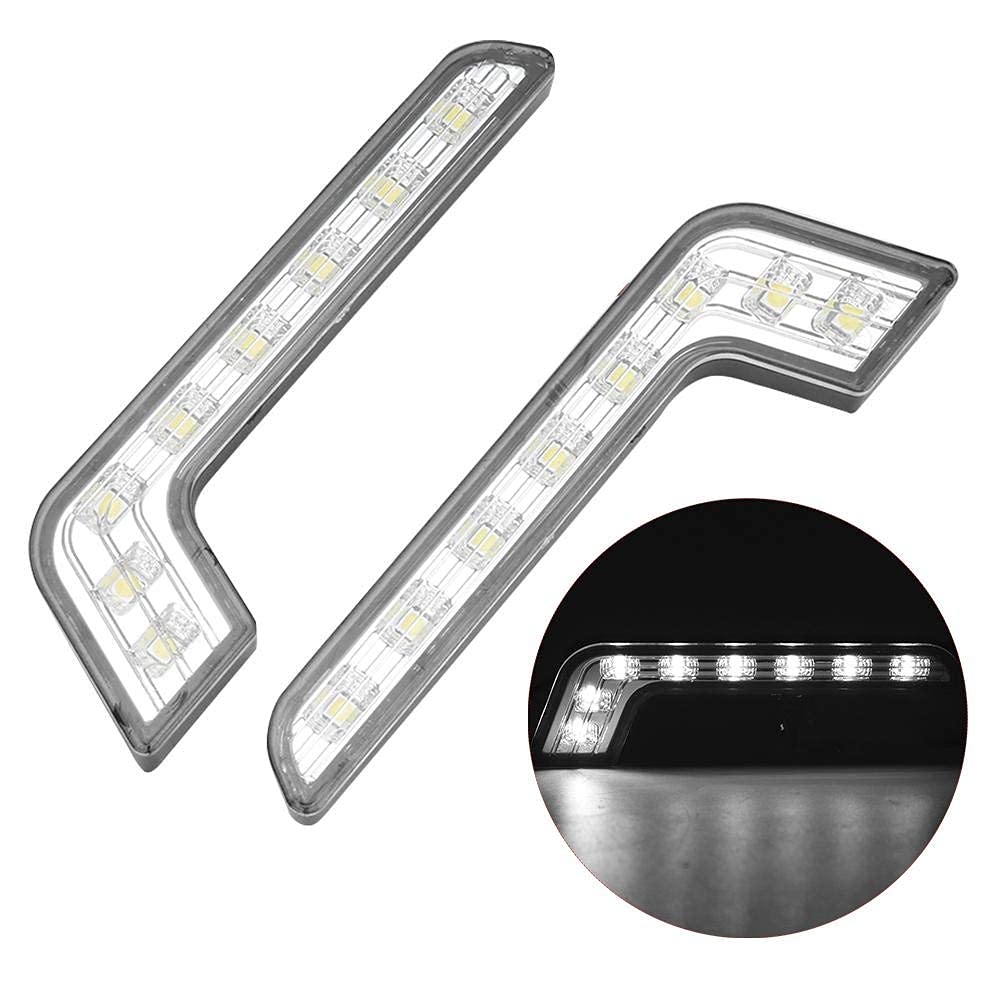 EBTOOLS pour Feux diurnes LED Voiture Feu diurne de Voiture, lumière de Jour Super-Lumineuse à 8 LED, imperméable Universelle DRL