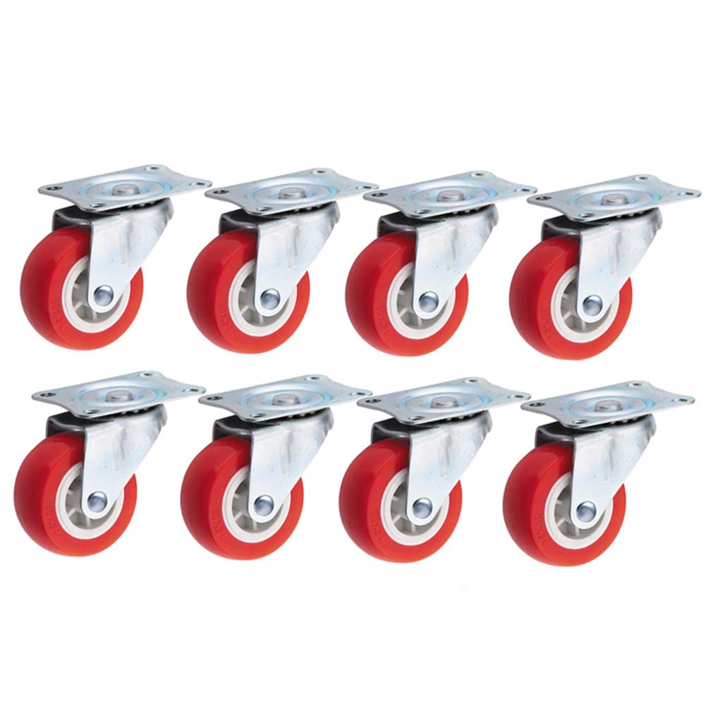 Roulettes pivotantes silencieuses de 25 mm pour déplacer 30 kg sans bruit