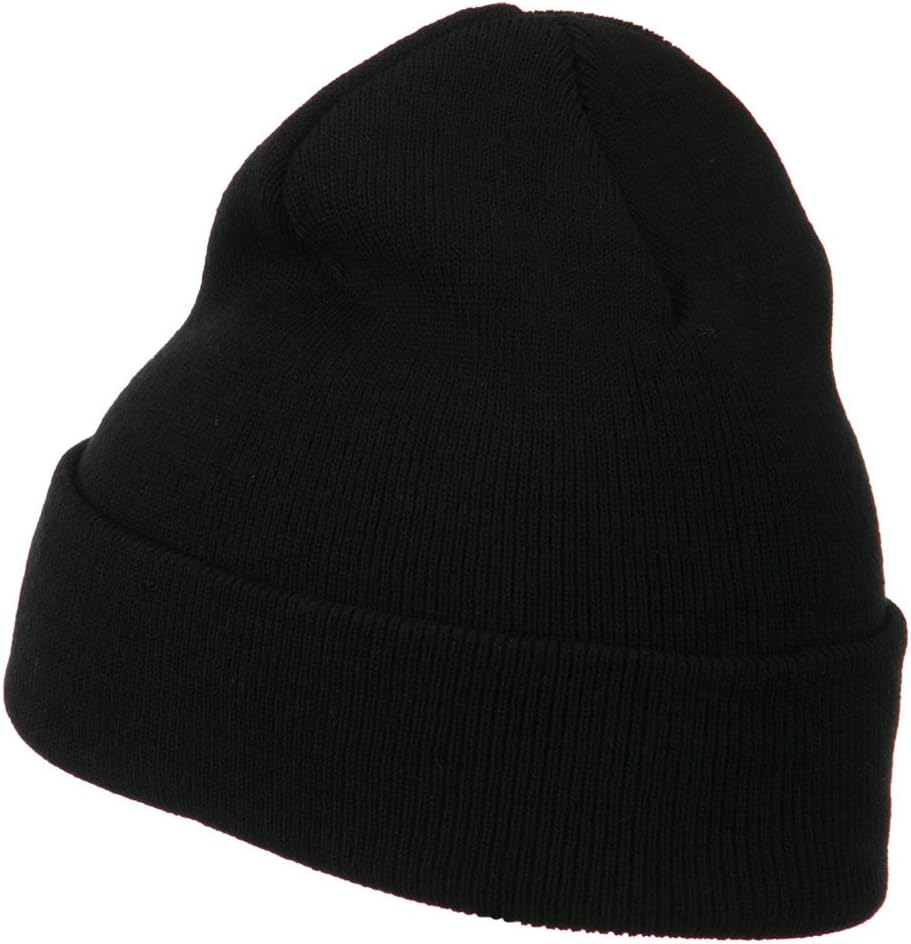Fleur De Lis Embroidered Long Beanie