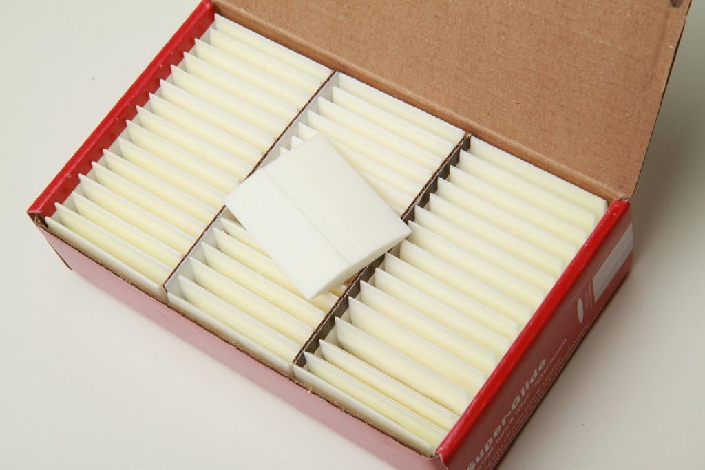 Carmel Super-Glide Tailors' Chalk White Color, 48 pcs