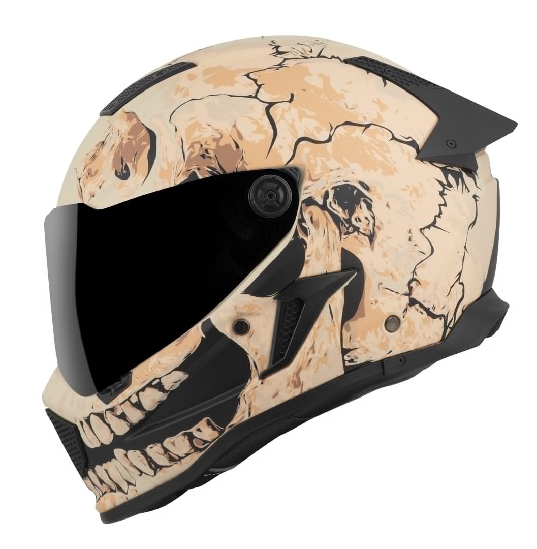 Bogotto Rapto Skull Helm, Sand, L | Beschlaghemmend