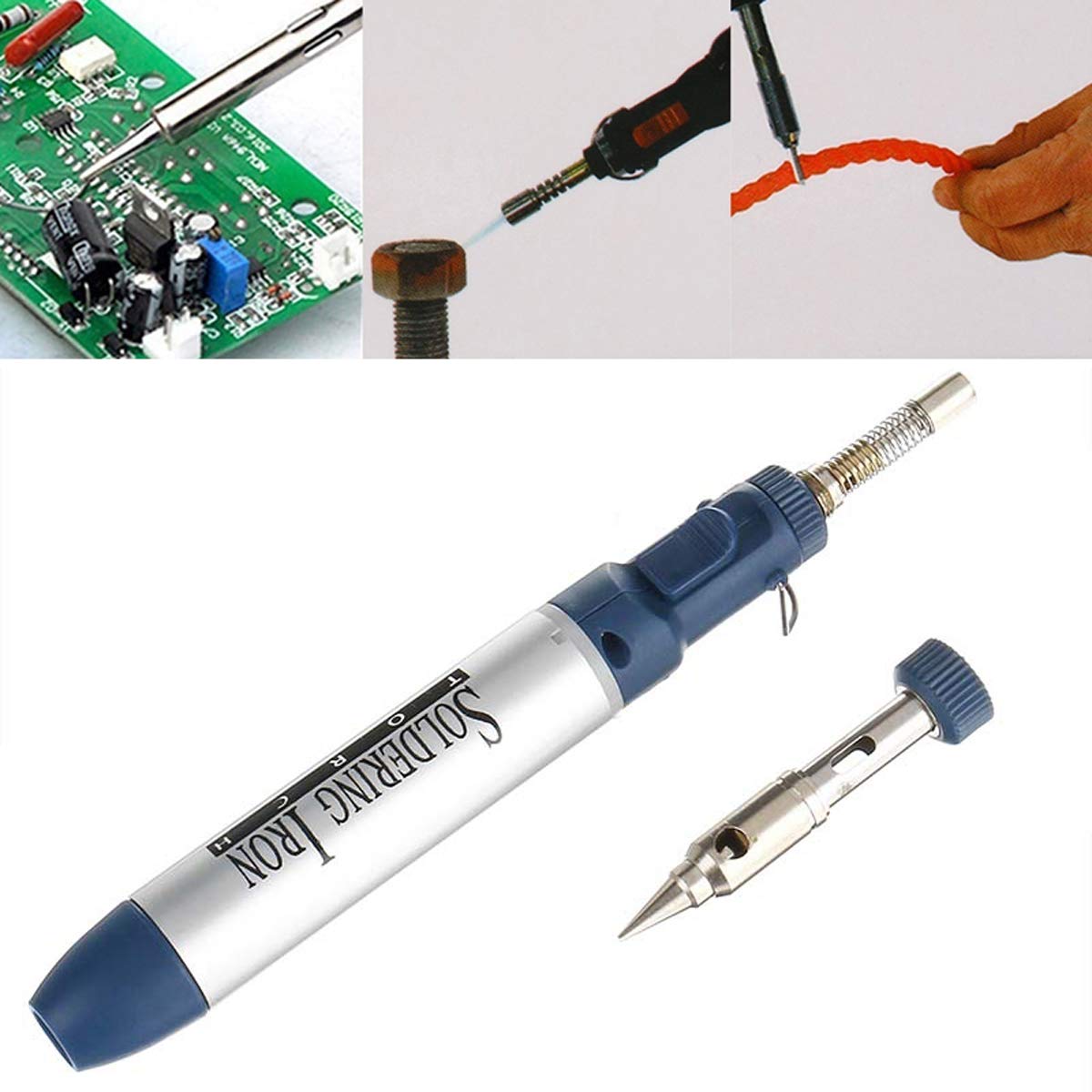 Soldeerbout Draadloze Butaan Torch Elektrische Lassen Set Soldeertips Soldeer Bar Reparatie Tool Kit (Pack van 1