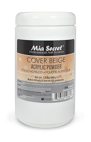 Mia Secret Cover Beige Polvo Acrílico - 15 lbs