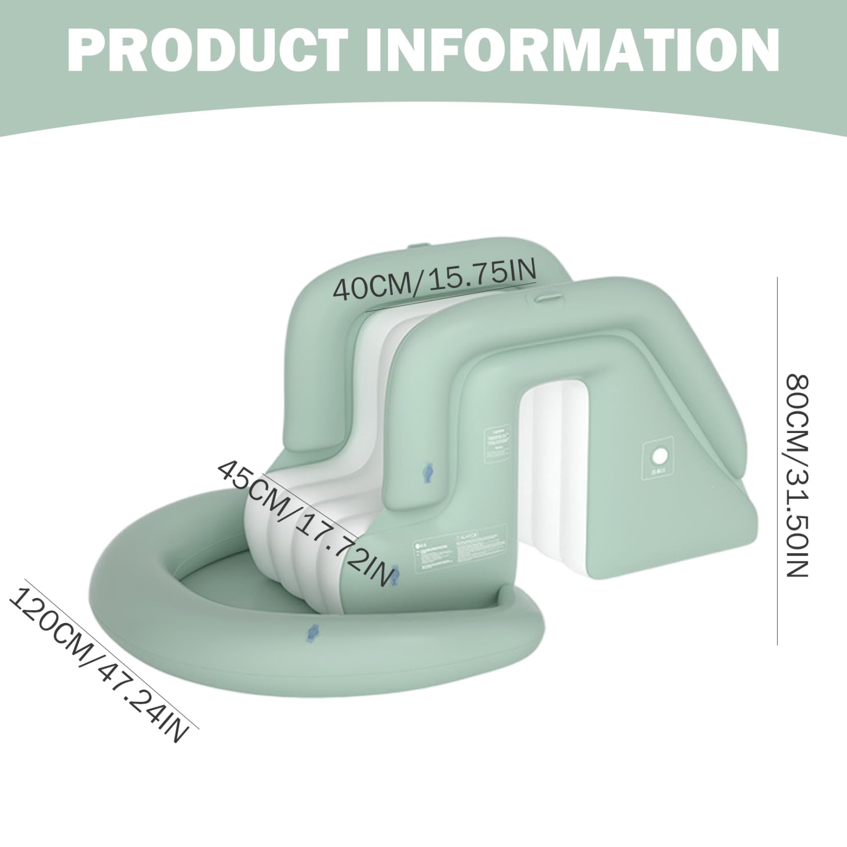 Toboggan Gonflable pour Piscine, sûr et Amusant, Mignon, en PVC épais, Anti-retournement, pour Enfants, extérieur, intérieur, Jardin