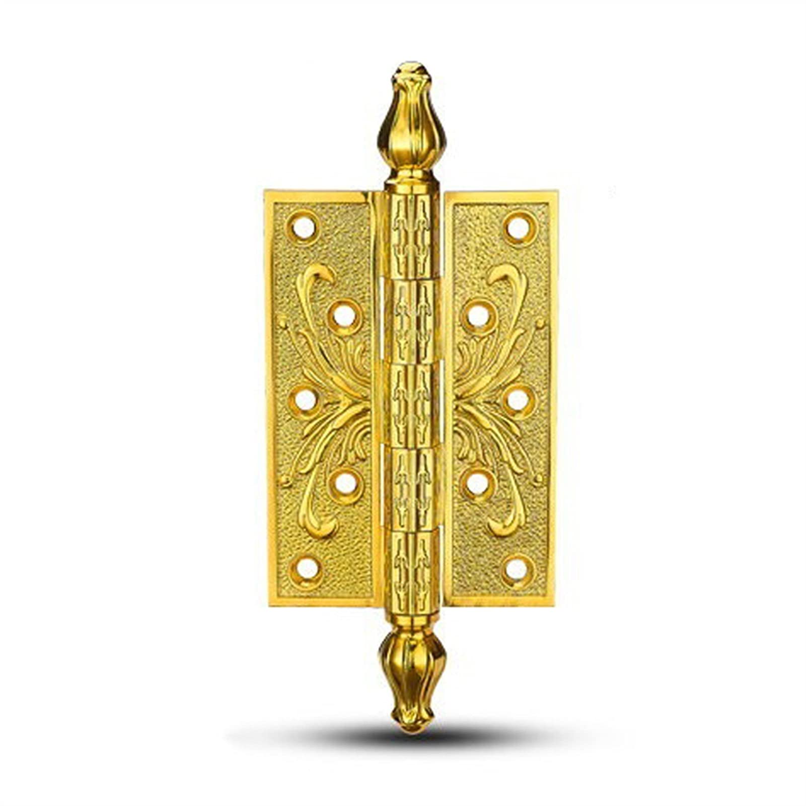 Shundeed One Color European Style Carved Door Hinge, Pure Copper Silent Bearing Door Hinge, Used For Bedroom Door, Bathroom Door, Etc.(5Inch)
