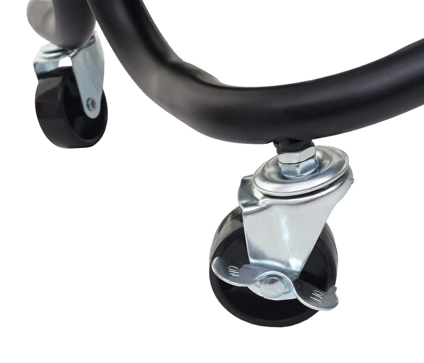 Mendler HWC-C64 - Carro de cocina con asa, color negro | Carrito de bar, carro de té, carrito de transporte