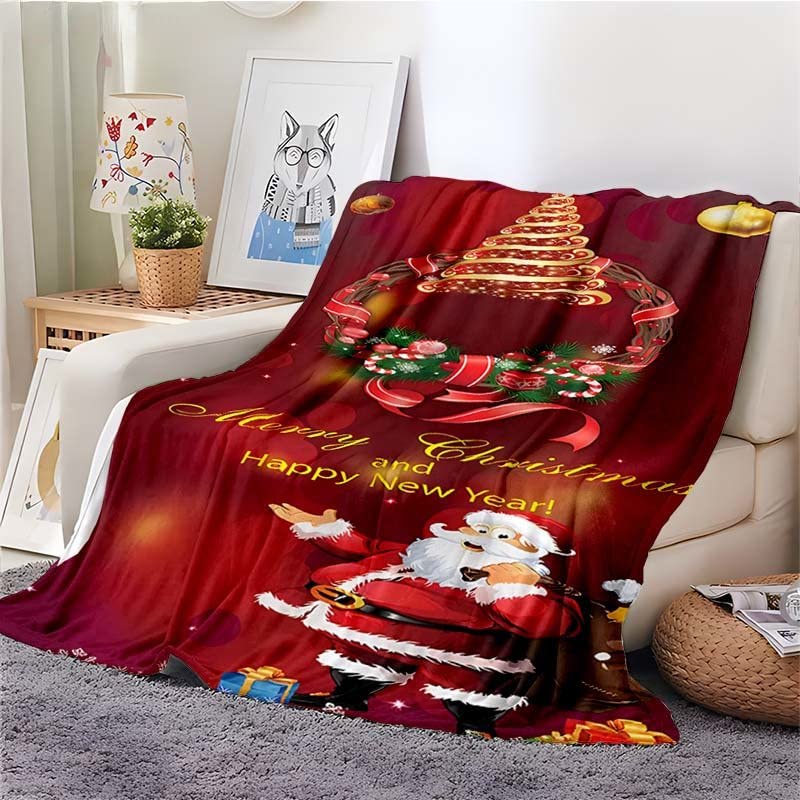 Coperta Di Natale A Forma Di Pupazzo Di Neve - Coperta Decorativa 120x100cm, Morbida Per Divano Letto, Tema Natalizio