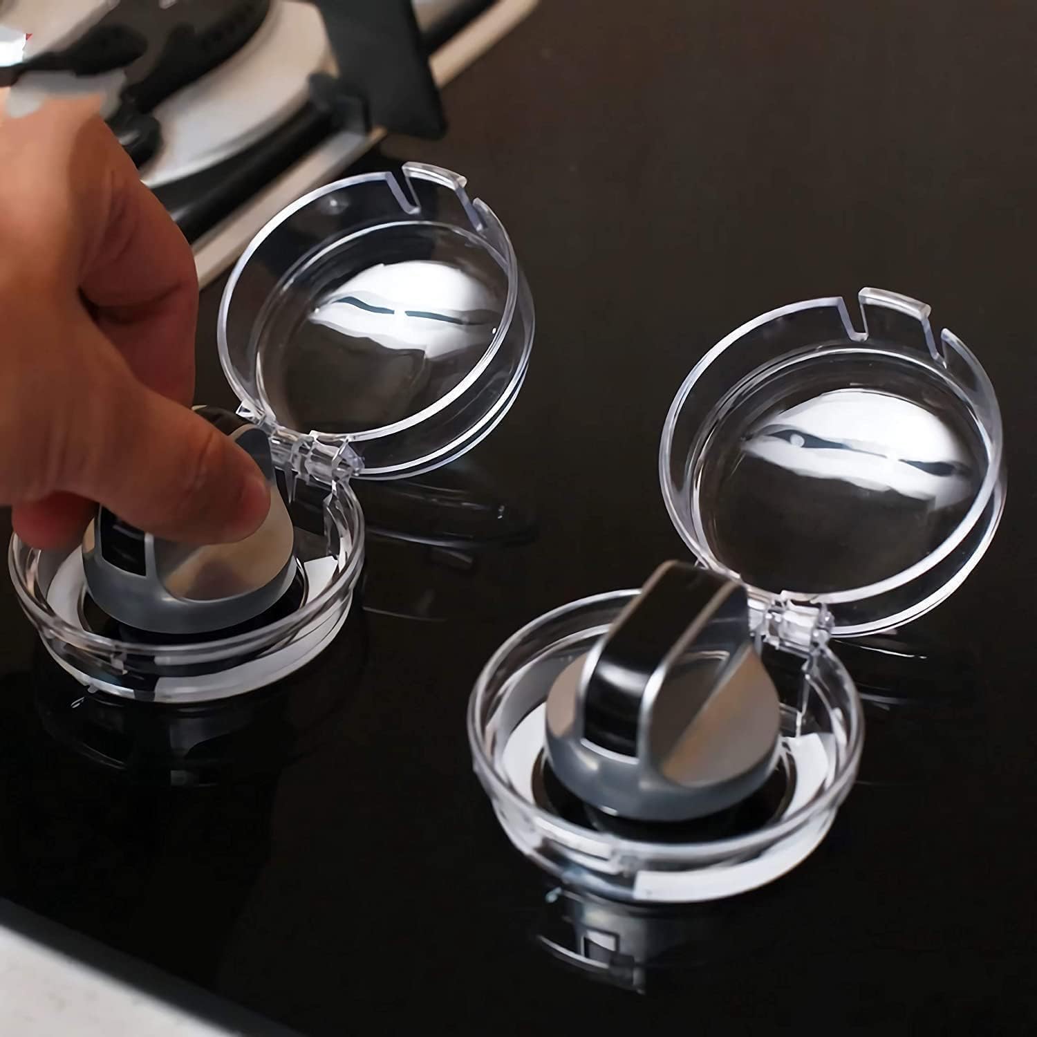 Gas Stove Knob Cover Childsafety Locks Gas Cooker Switch Protector for Baby Kids,2 Pcs-image-5