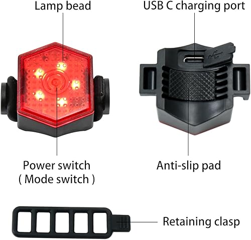 Miniatura 7 de Luz LED de seguridad, luces de correr para corredores, luces traseras de bicicleta LED con clip para perros, luz para caminar por la noche, trotar,