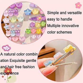 Amazon.com : 14Pcs Candy Color Star Toddler Hair Accessories