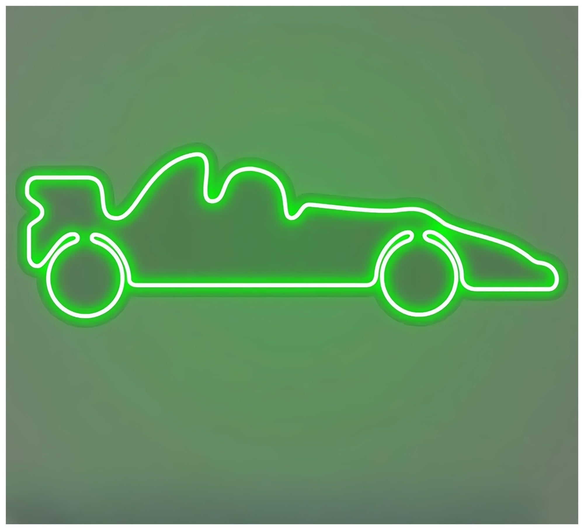 SHOUXI Sign Lamp Racing Motorsport Neon Sign, Sports Room Decor 43cm(D)