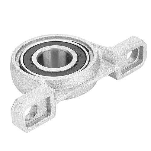 Miniatura 5 de Fydun Cojinetes de bloque de almohada, bloque de almohada de cojinetes KP004 de diámetro de 0.787 in, rodamientos montados en brida, auto ajuste