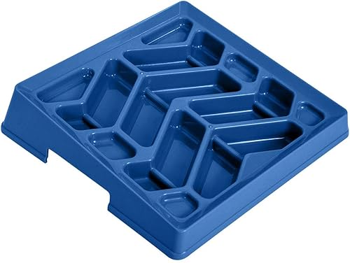 Leashboss - Cuenco de alimentación lenta para perros para razas de cara plana, cuenco inclinado de alimentación lenta para perros y gatos, cuenco de