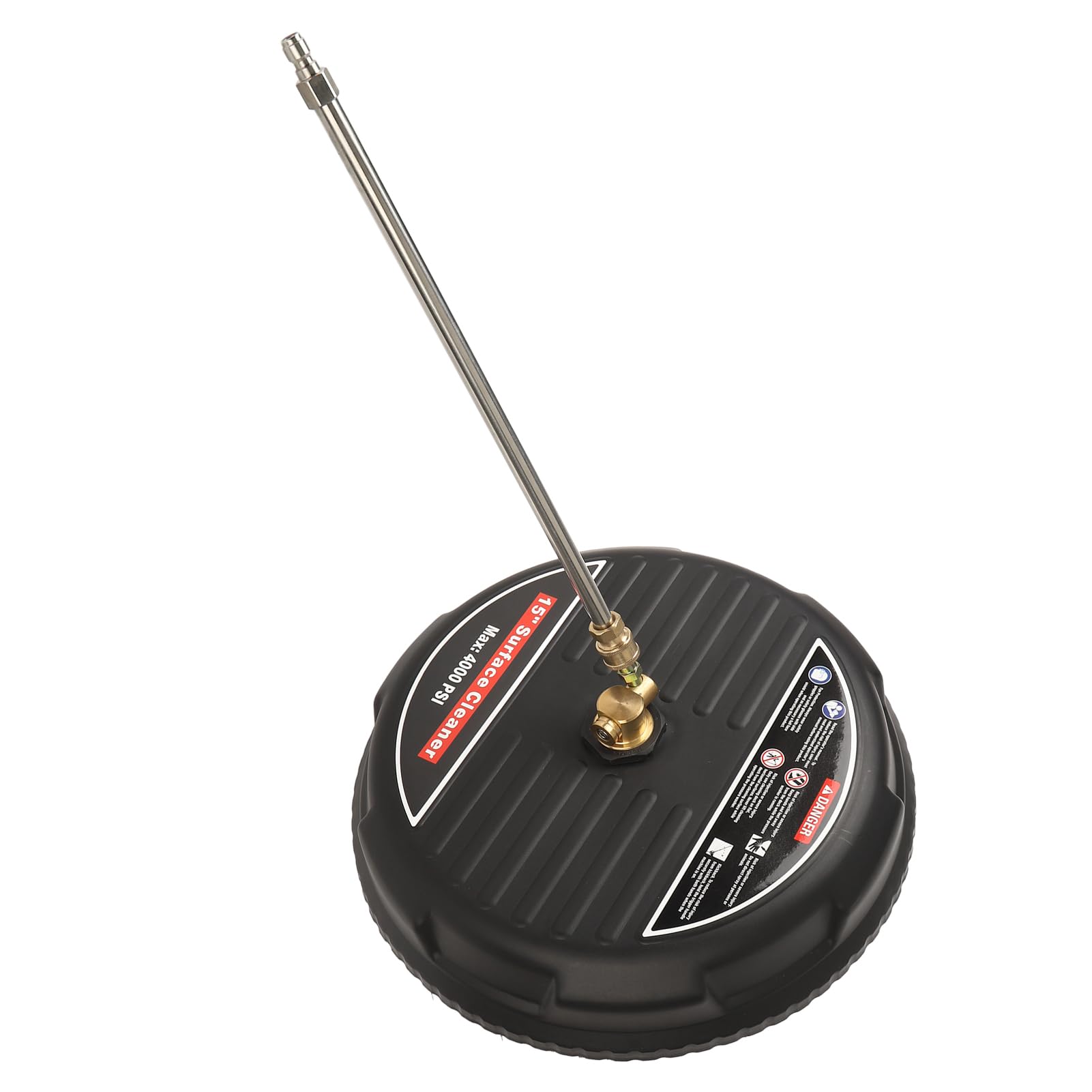 Limpiador de Superficies de Lavadora a Presión de 15 4000 PSI, Lavadora a Presión de Entrada de Acero Inoxidable con Biela y Accesorio de Lavadora Eléctrica de 4 Ruedas para