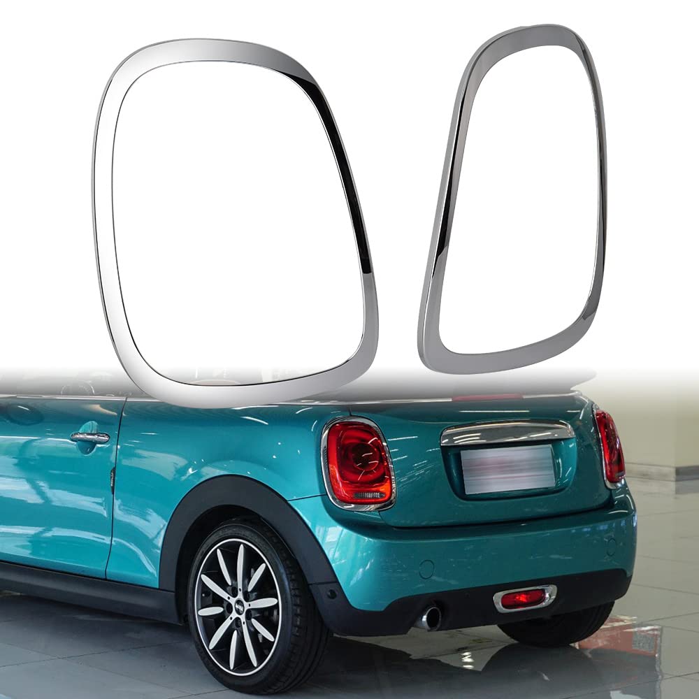 Compatible with 2014-2021 BMW Mini Cooper F55 F56 F57 MC2812101 MC2813101 Taillight Trim Ring Driver Passenger Sides (Glossy Black)