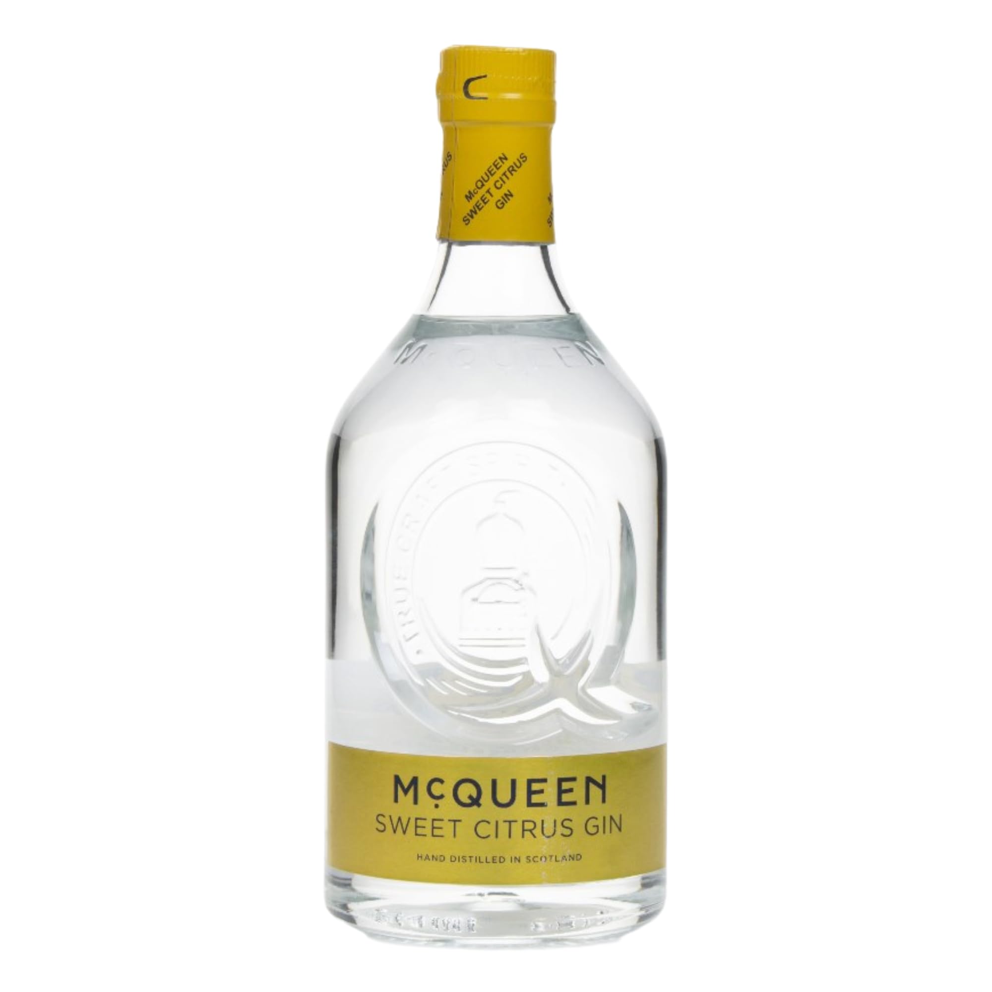McQueen Sweet Citrus Gin 50cl, 42% ABV - Scottish Citrus Flavoured Craft Gin with Orange and Botanical Notes - Premium Small Batch Spirit for Cocktails and Gin & Tonic
