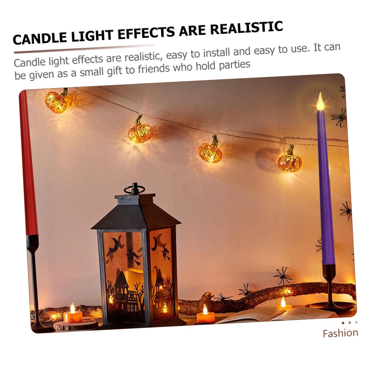 Candele LED senza Fiamma Coniche Viola 12 Pezzi, Effetto Realistico