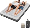HiiPeak Inflatable Mattress, Air Bed, Double Airbed with Built in Pump, Blow Up Mattress, Folding Guest Bed Self Inflating with Suede Surface for Camping and Home Use