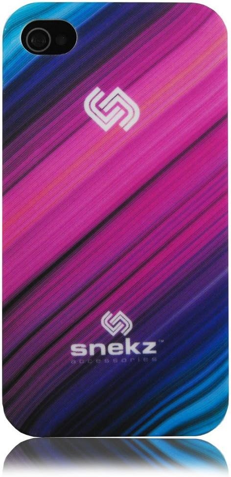 Snekz Hard Matte Case with Screen Protector for iPhone 4/4S - Light Beems Pink