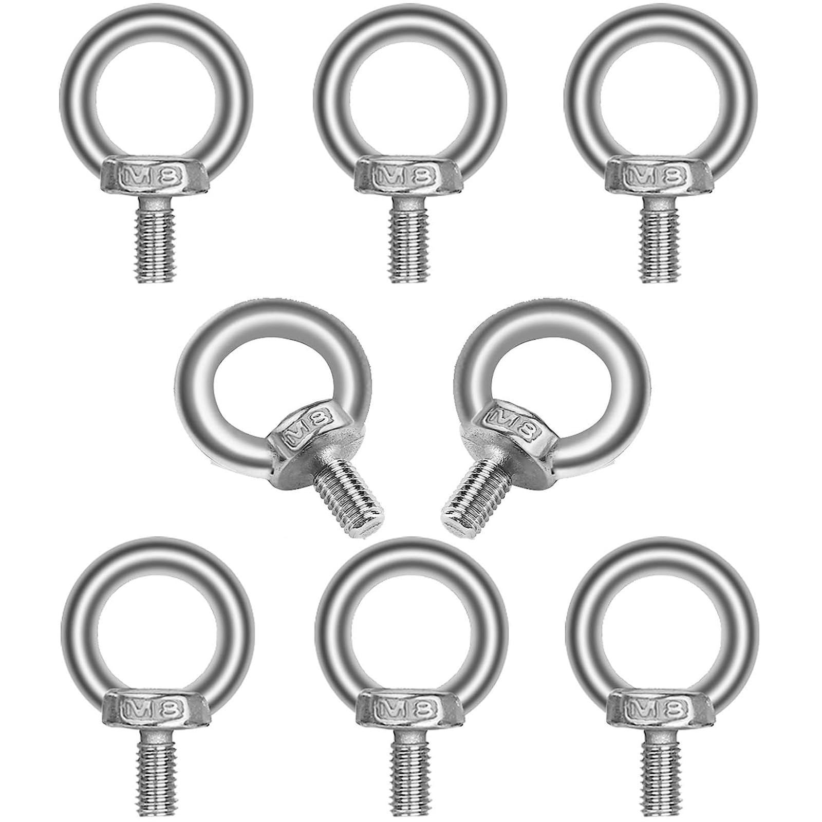 Amazon | サムコス アイボルト m8 ボルト アイボルト 吊り下げ 固定