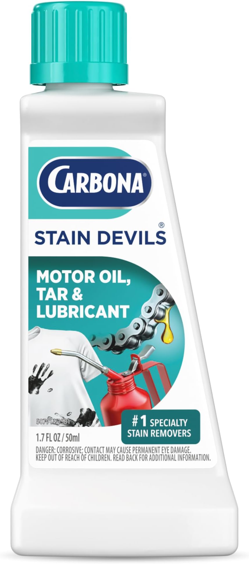 Carbona 1.7oz Stain Devils Motor Oil, Tar & Lubricant Remover