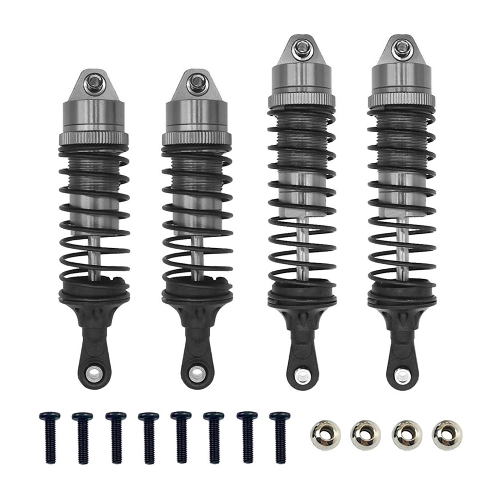 Ammortizzatori In Metallo Per RC Traxxas Slash 4X4 1/10 – Anteriori 103mm, Posteriori 115mm