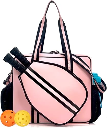 Bolsa deportiva de pickleball con soporte para raqueta, neopreno, correa de hombro ajustable