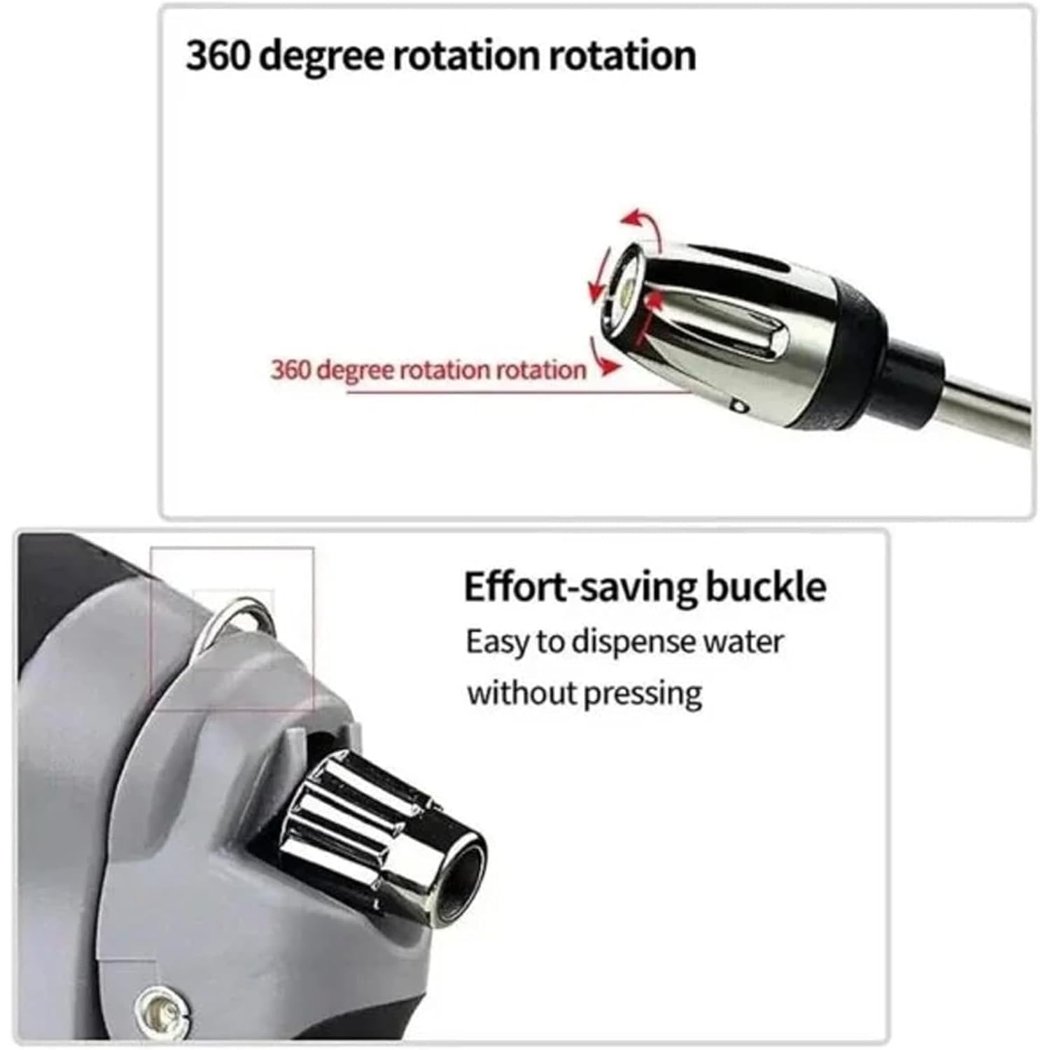 Aquoxis Pressure Washer – 15x More Powerful Than Hoses, Durable Stainless Steel,Easy Installation,Universal Compatibility, 360° Rotating for Three Spray Modes with Foam Pot — view 5