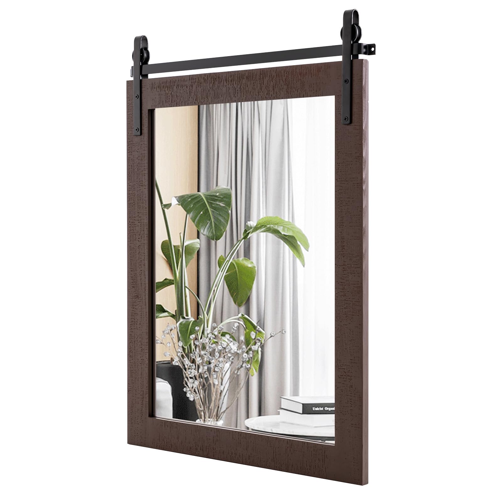 COSTWAY Rustic Wall Mirror
