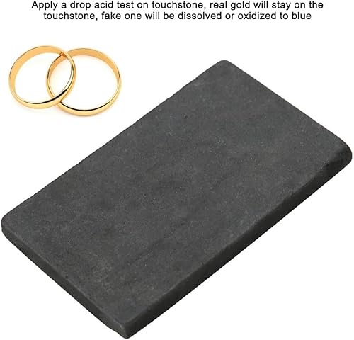 Miniatura 2 de Piedra de prueba para oro, prueba de metales preciosos, probador de joyas de plata ácida, valor de arañazos, herramienta de detección de platino,