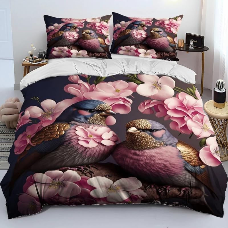 Funda nórdica animales rosados suave de 155x220cm ideal como regalo de cumpleaños