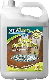 Cera Para Ardósia - Acrílica Premium 5 Litros - Alto Brilho e Efeito Antiderrapante - Impermeabilizante e Super Resistente para Pisos Frios e Porosos