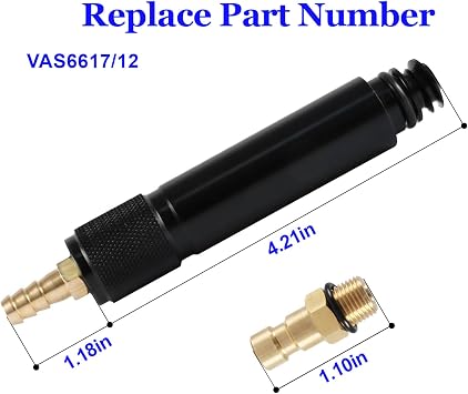 Unifizz VAS 6617/12 Transmission Oil Filling Adapter Kit, Filler Adapters MTF Gearbox Oil Refill Connector Tool Set Compatible with Audi VW A6 DSG 7speed Transmission DL382