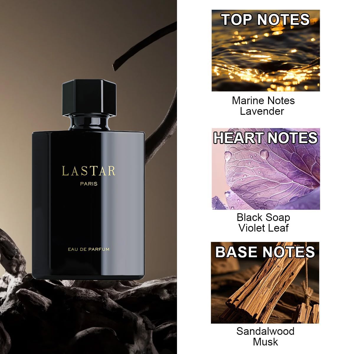 LASTAR Eau de Cologne Spray – 50 ml/1,69 fl oz profumo | Woody Acquatico | Ideale per regali, serate di data, feste, San Valentino, Halloween e Natale