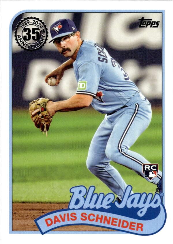 Amazon.com: 2024 Topps 1989 Baseball #89B2-33 Davis Schneider RC