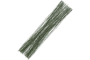 Floral Wire 26 Gauge, 100 Pcs Green Florist Flower Wire Stems for Crafts