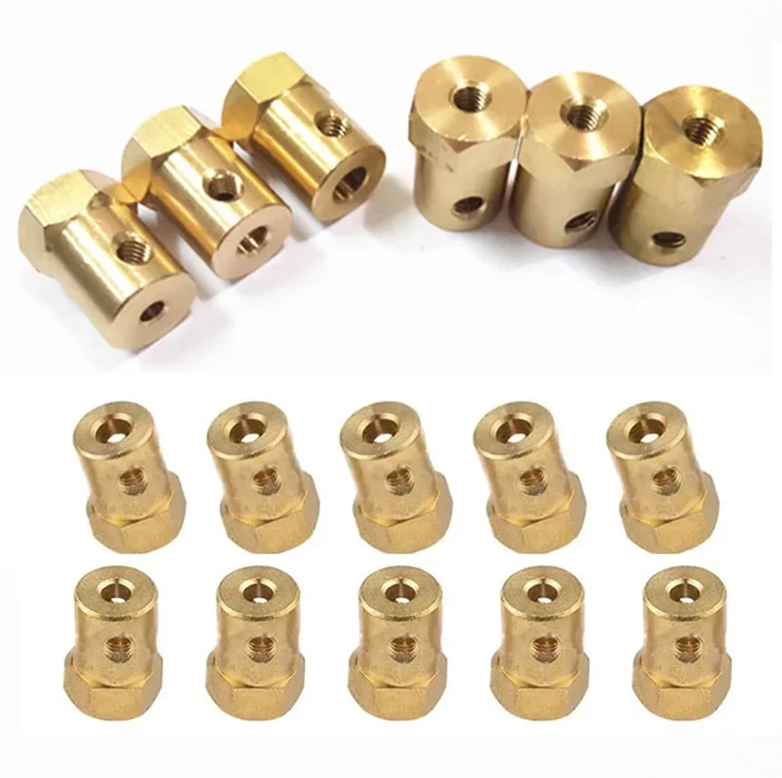 Acoplamiento de sujeción rígido de aluminio 4/8 Piezas Accesorios For Manguito De Eje Conector Motor Acoplamiento(8pcs 8mm)