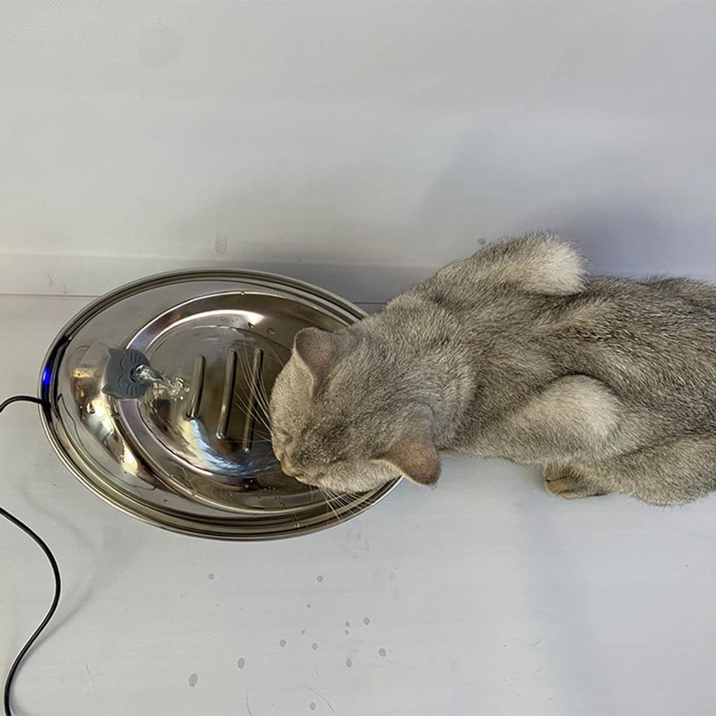 Fuente de agua automática para gatos con llave de repuesto de gran capacidad con puerto USB para perros y amantes de los gatos
