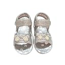 Coolz Kids Chu-Chu Sound Musical Sandals C-4 for Baby Girls Age 1-2.5 Years (Silver, UK Footwear Size System, Toddler, Age Range, Medium, 18 Months, 21 Months) gallery image