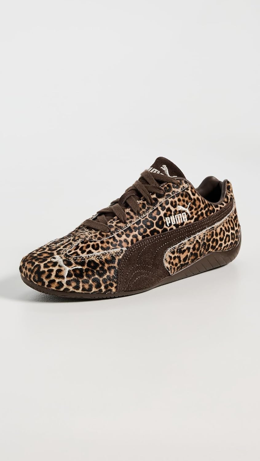 PUMA Womens Speedcat Wild Lace Up Sneakers Shoes Casual