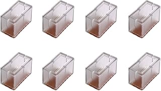 Andux GJZJD-01 Almohadillas de Silicona Redondos para sillas, Muebles, Cubiertas y para Proteger Suelos de Madera, 8 Unidades/Juego, 9#