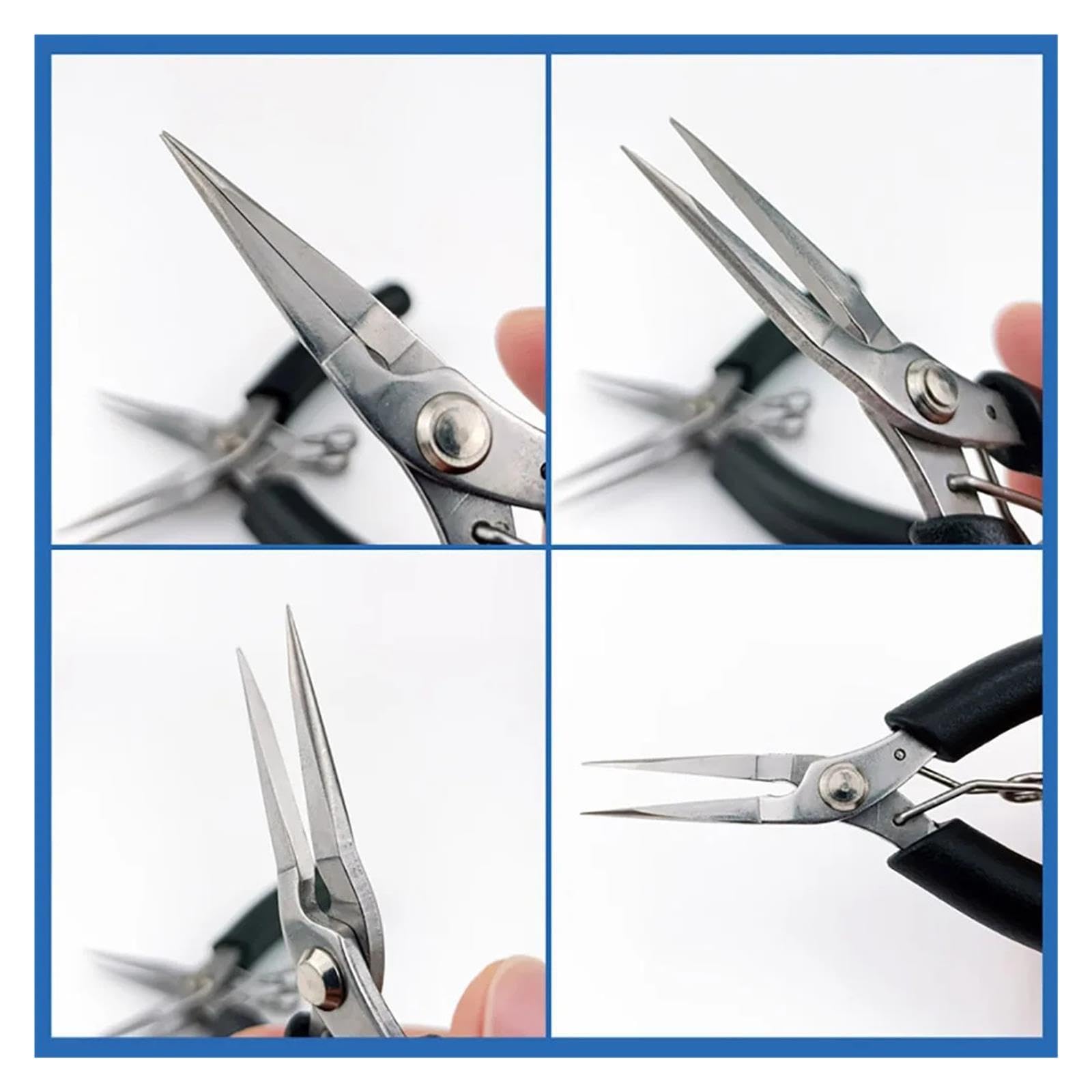 1/2 pinze a becco lungo da 118 mm | Mini pinze a becco lungo da 11,7 cm (1 paio)