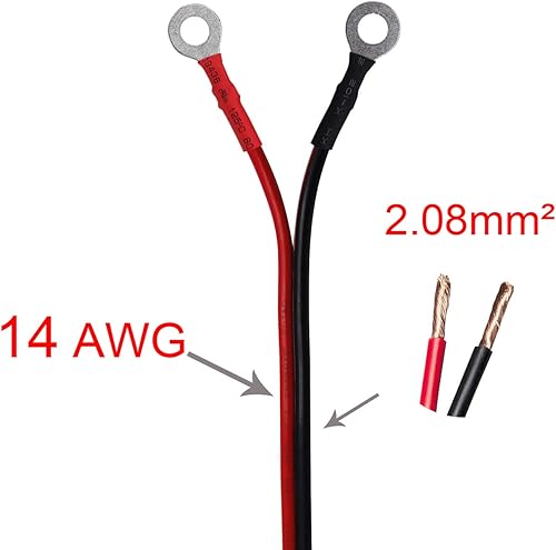 Miniatura 3 de Enchufe adaptador de enchufe 14AWG de 4 pies  3.9 ft con terminal de ojal
