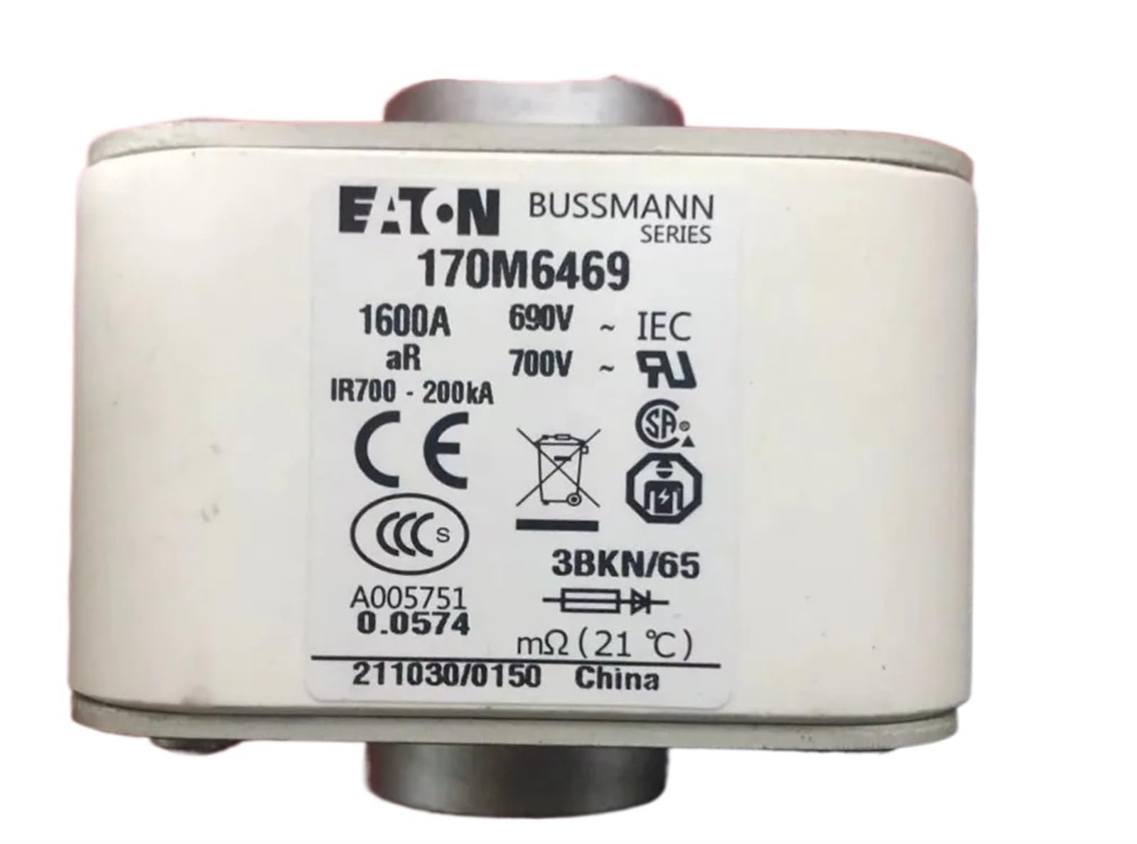 PJKTBEYI 3PCS Fuses: 170M6469 1600A 690V / 170M6569 aR