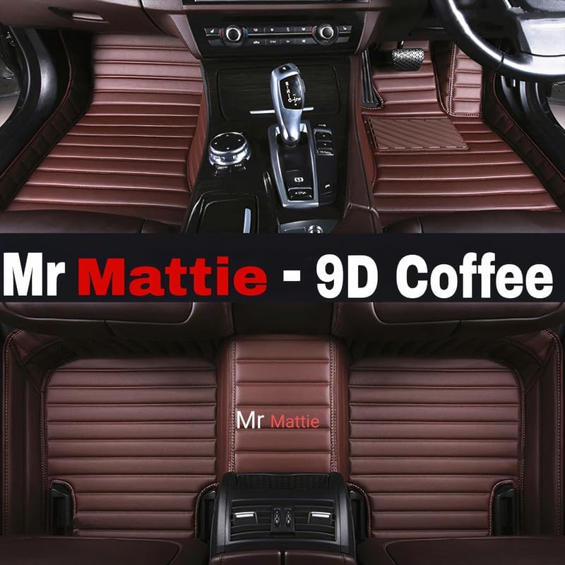 Image of Mr Mattie 10D Car Floor Mats Compatible with Skoda Octavia (2018-2022), Coffee